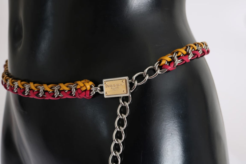 Elegant Multicolor Crystal-Embellished Belt Dolce & Gabbana