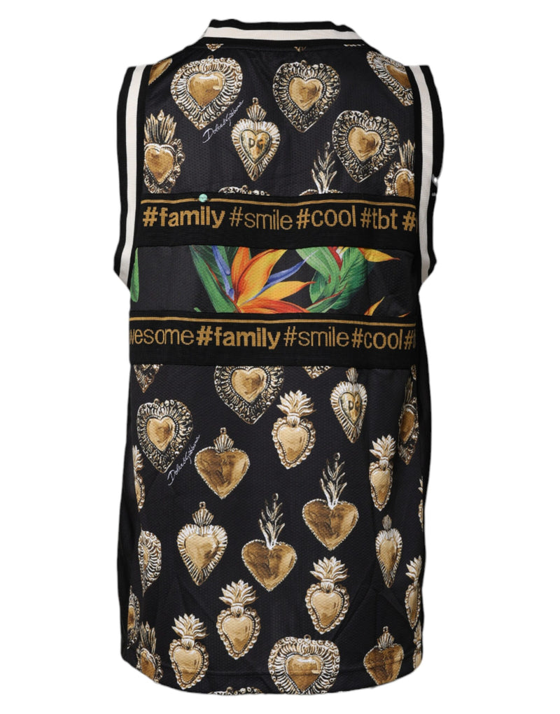 Multicolor Tropical Sleeveless Tank T-shirt Dolce & Gabbana