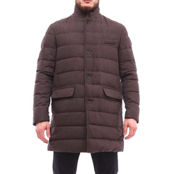 Brown Wool Jacket Herno