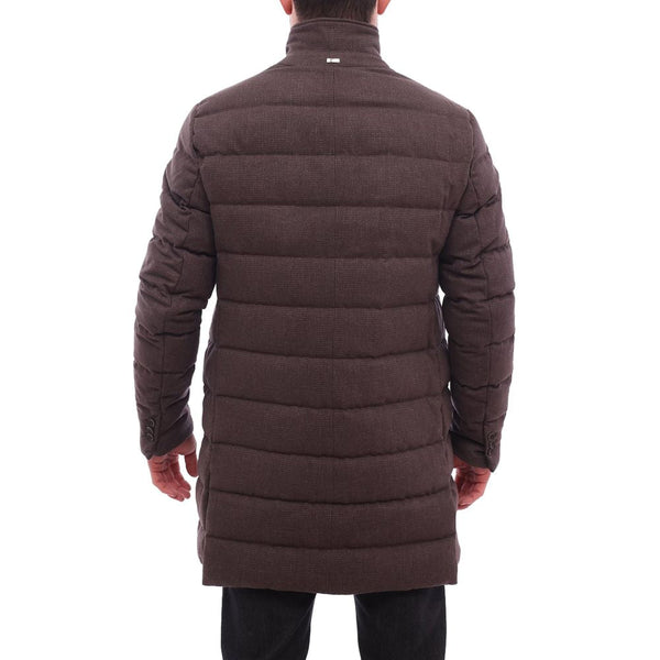 Brown Wool Jacket Herno