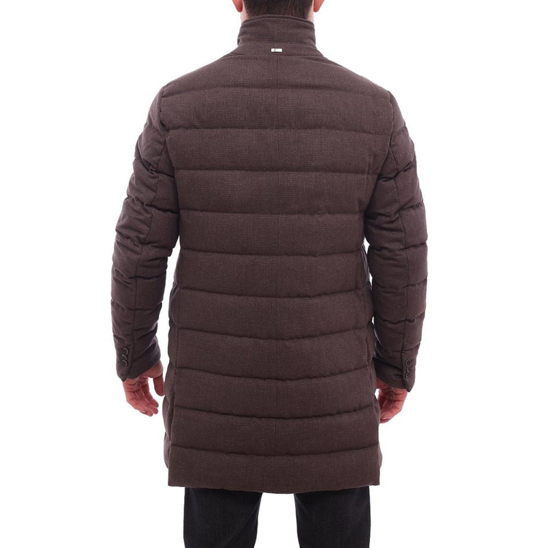 Brown Wool Jacket Herno