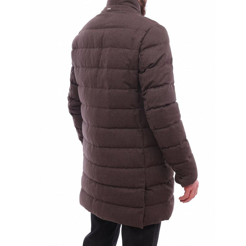 Brown Wool Jacket Herno