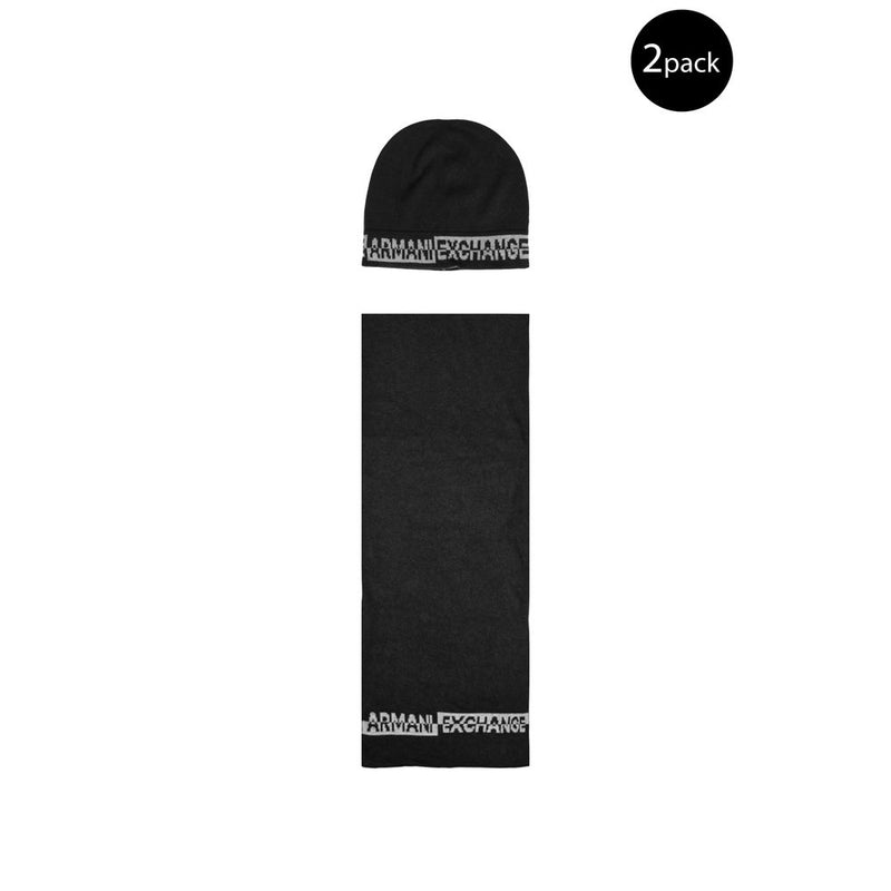 Black Polyamide Scarf Armani Exchange