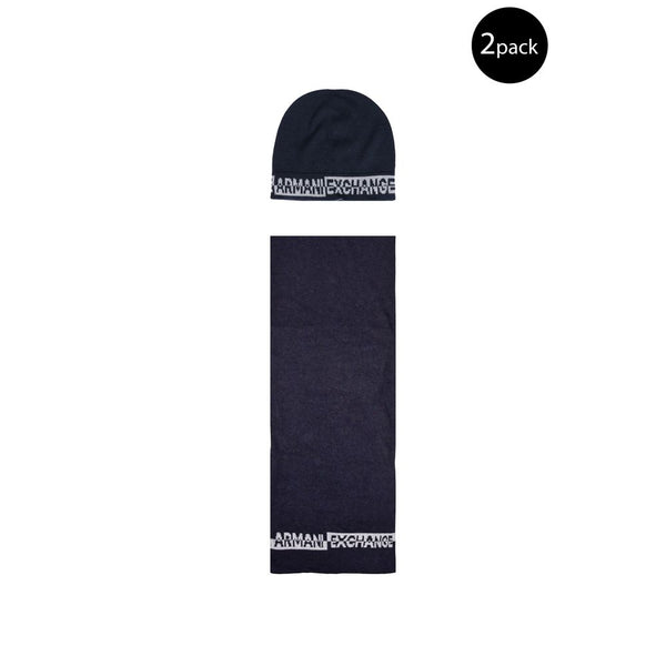 Blue Polyamide Scarf Armani Exchange