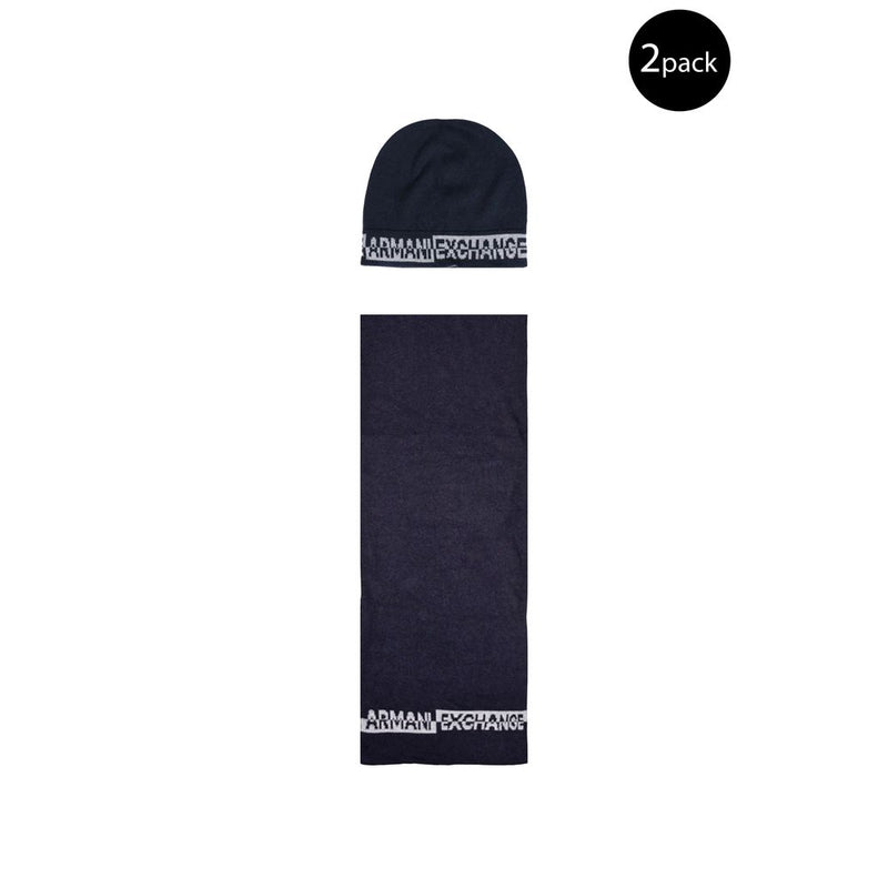 Blue Polyamide Scarf Armani Exchange