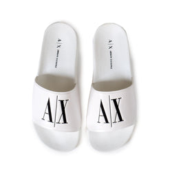 White Polyethylene Sandal Armani Exchange