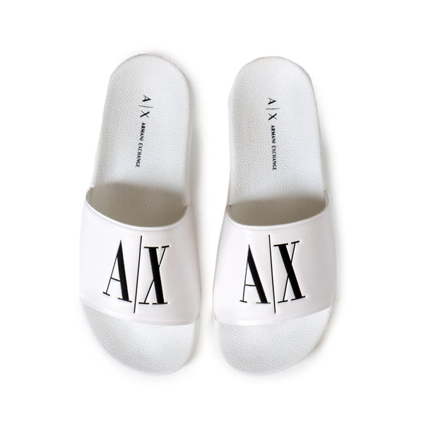 White Polyethylene Sandal Armani Exchange