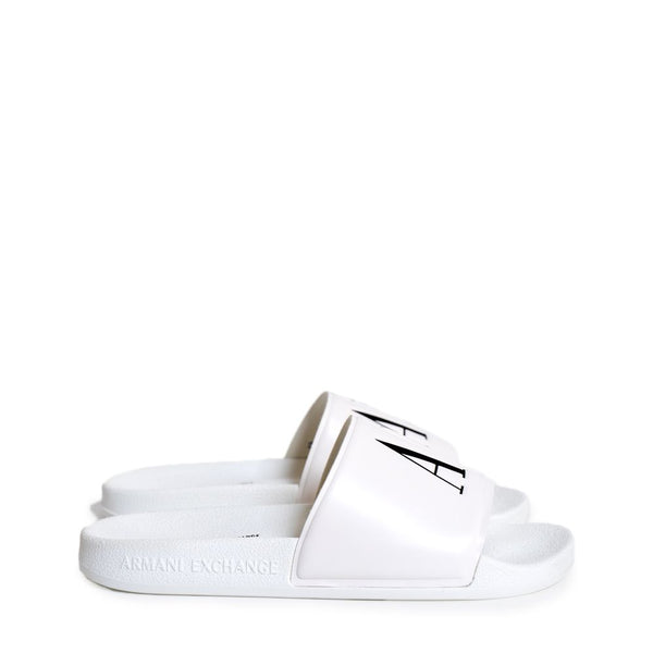 White Polyethylene Sandal Armani Exchange