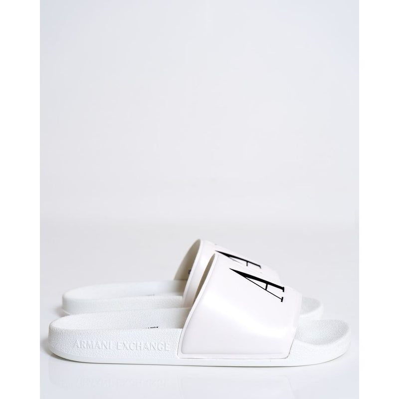 White Polyethylene Sandal Armani Exchange