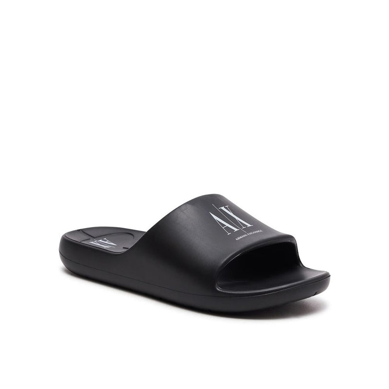 Black And White Polyethylene Sandal Armani Exchange