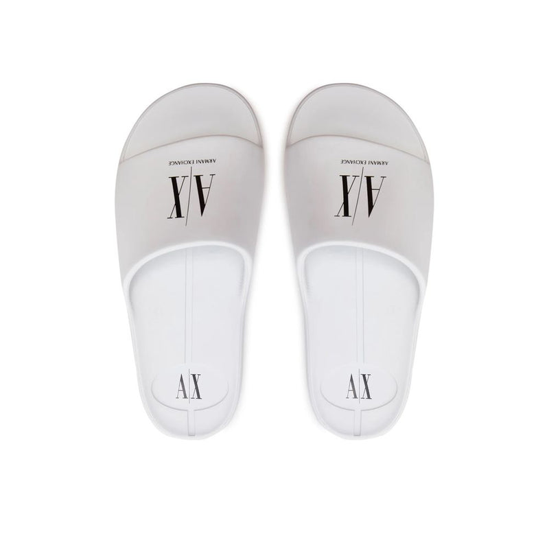 White Polyethylene Sandal Armani Exchange