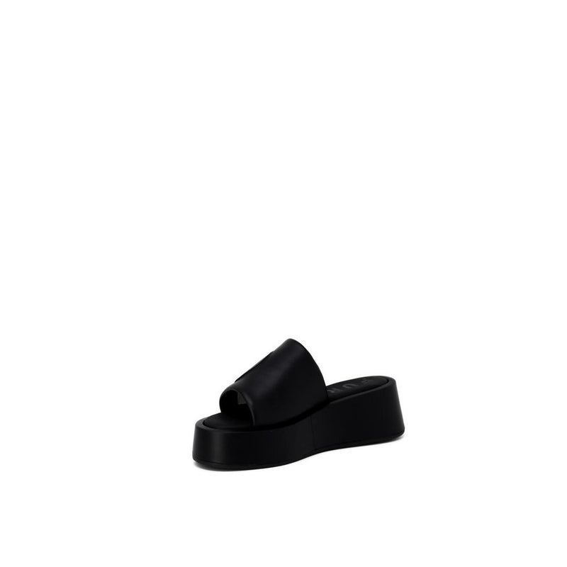 Black Leather Sandal Furla
