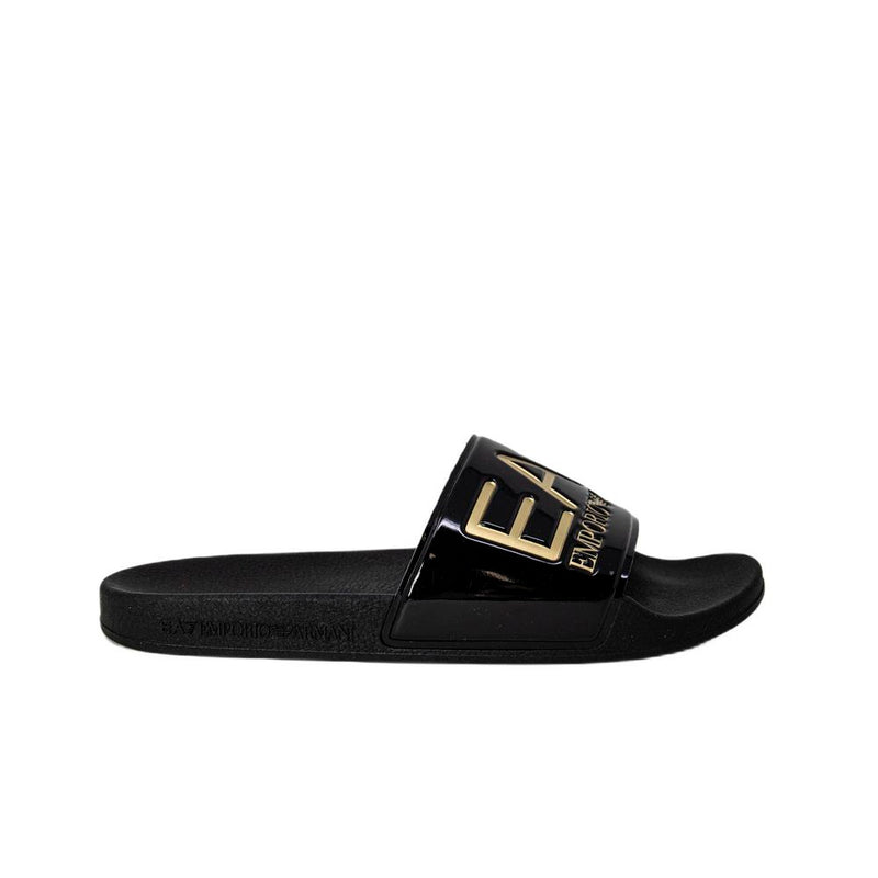 Gold Polyethylene Sandal EA7 Emporio Armani