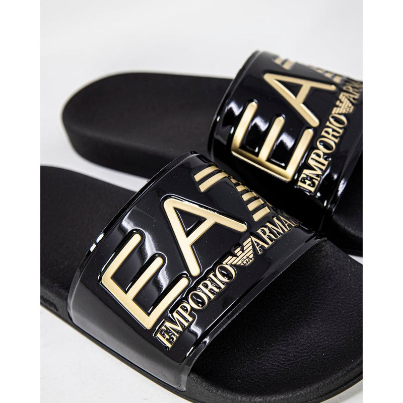 Gold Polyethylene Sandal EA7 Emporio Armani