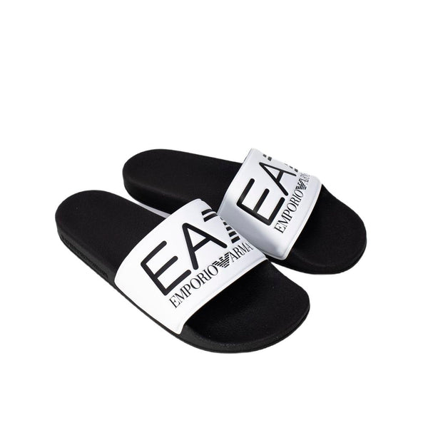 Black And White Polyethylene Sandal EA7 Emporio Armani