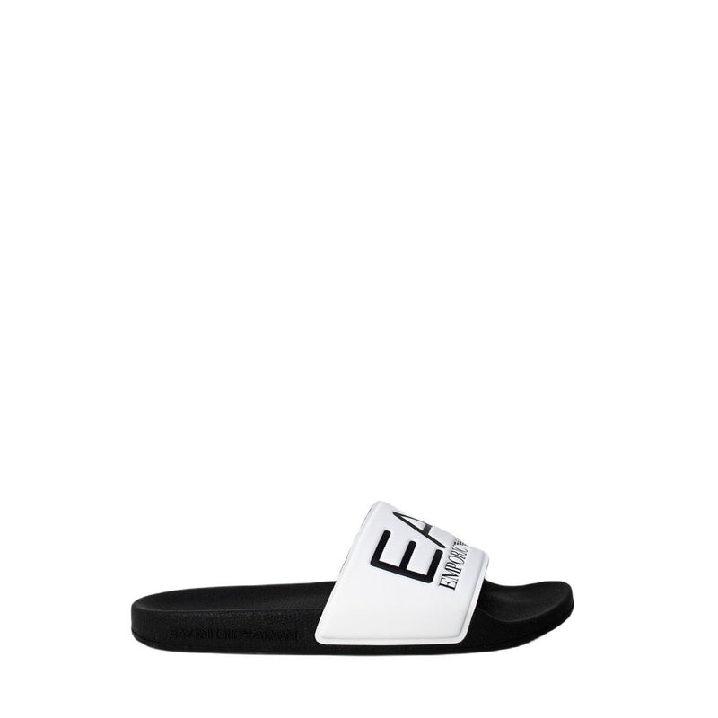 Black And White Polyethylene Sandal EA7 Emporio Armani