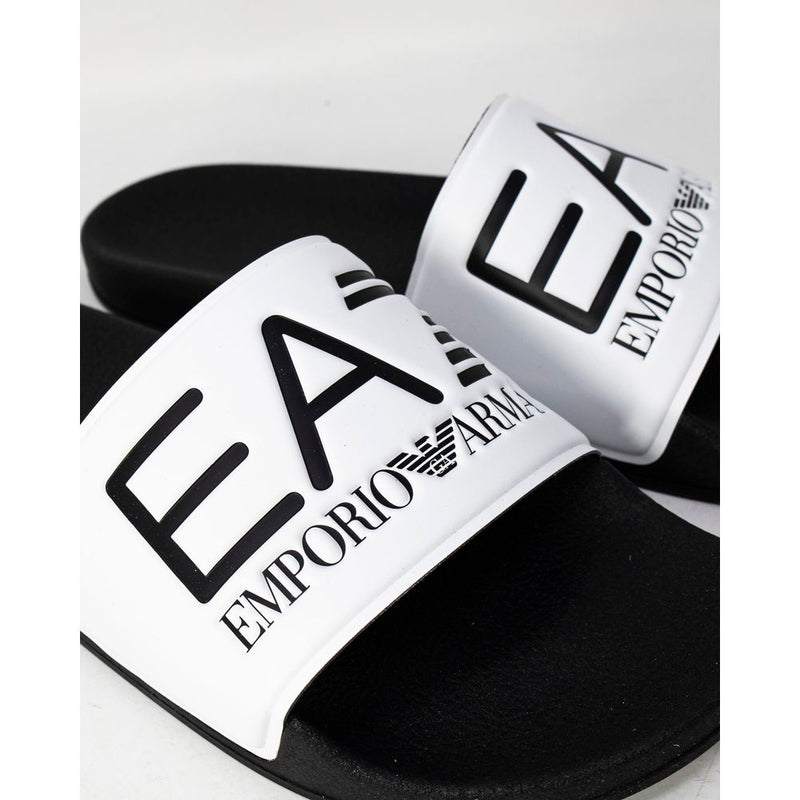 Black And White Polyethylene Sandal EA7 Emporio Armani