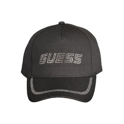 Black Cotton Hat Guess Jeans