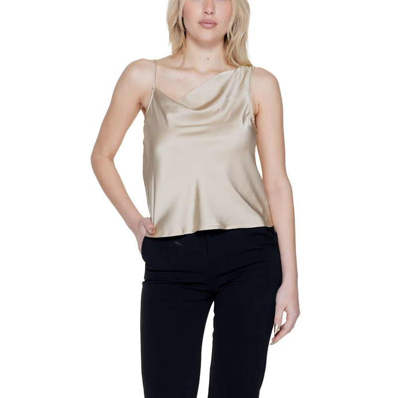 Gold Polyester Tops & T-Shirt Only