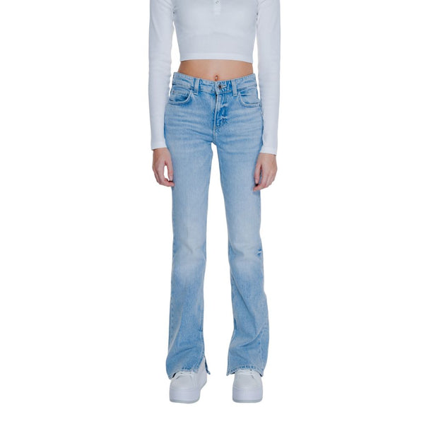 Light Blue Cotton Jeans & Pant Guess