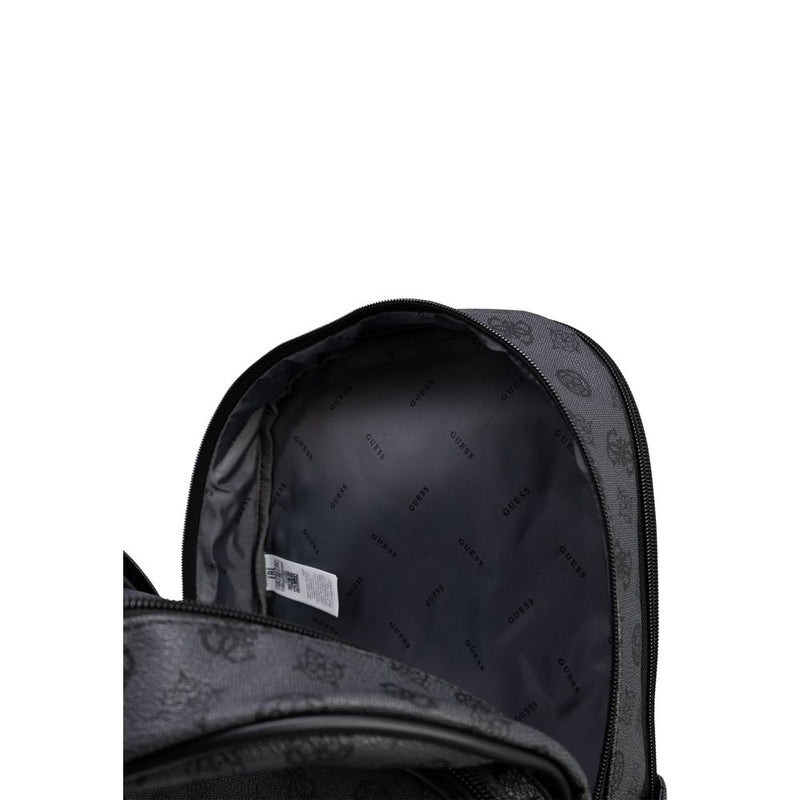 Gray Polyethylene Backpack Guess