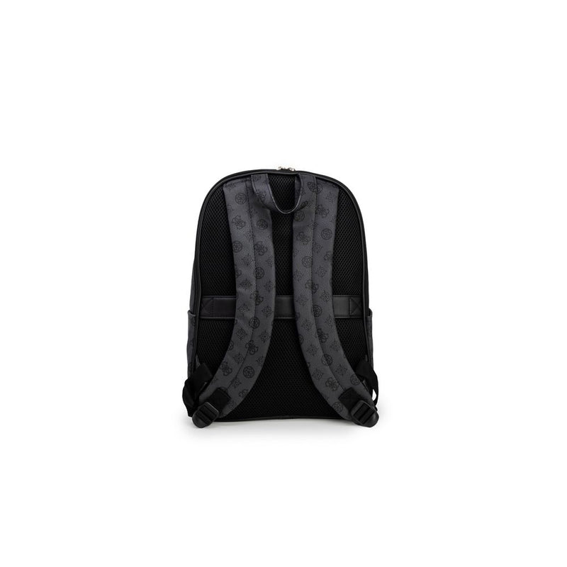 Gray Polyethylene Backpack Guess