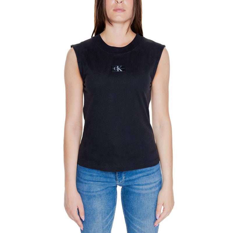 Black Cotton Tops & T-Shirt Calvin Klein Jeans