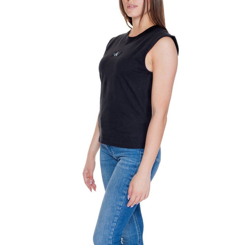Black Cotton Tops & T-Shirt Calvin Klein Jeans