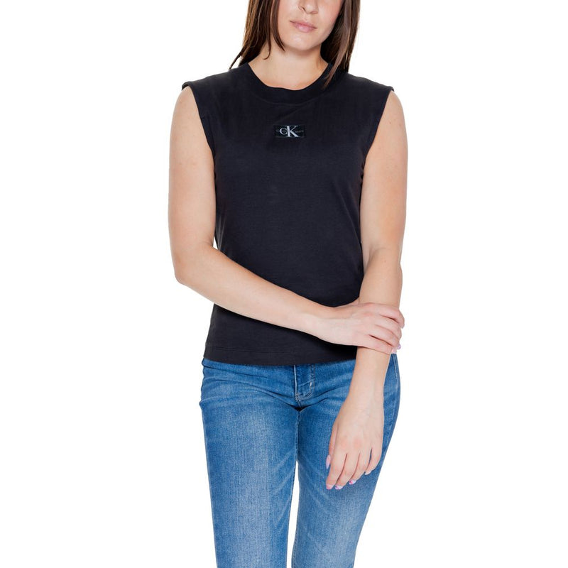 Black Cotton Tops & T-Shirt Calvin Klein Jeans