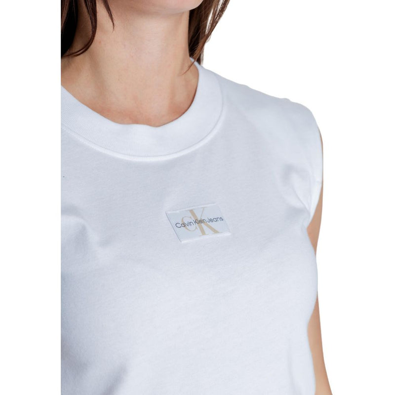 White Cotton Tops & T-Shirt Calvin Klein Jeans