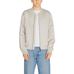 Gray Organic Cotton Jacket Calvin Klein