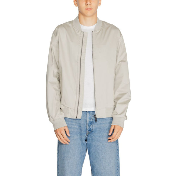 Gray Organic Cotton Jacket Calvin Klein
