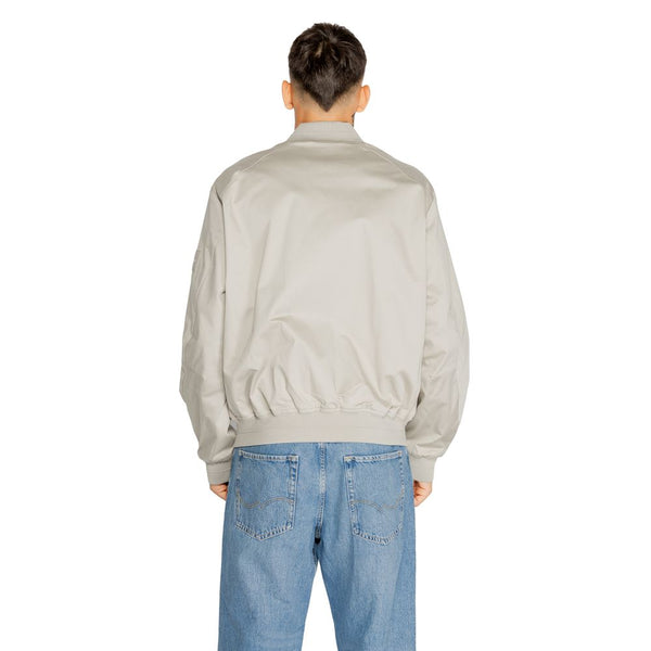 Gray Organic Cotton Jacket Calvin Klein
