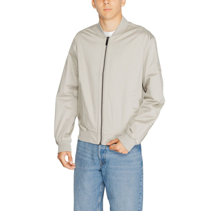 Gray Organic Cotton Jacket Calvin Klein