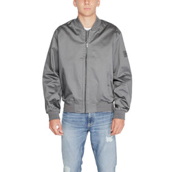 Gray Organic Cotton Jackets & Coat Calvin Klein