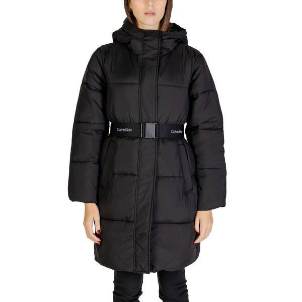 Black Nylon Jackets & Coat Calvin Klein Jeans