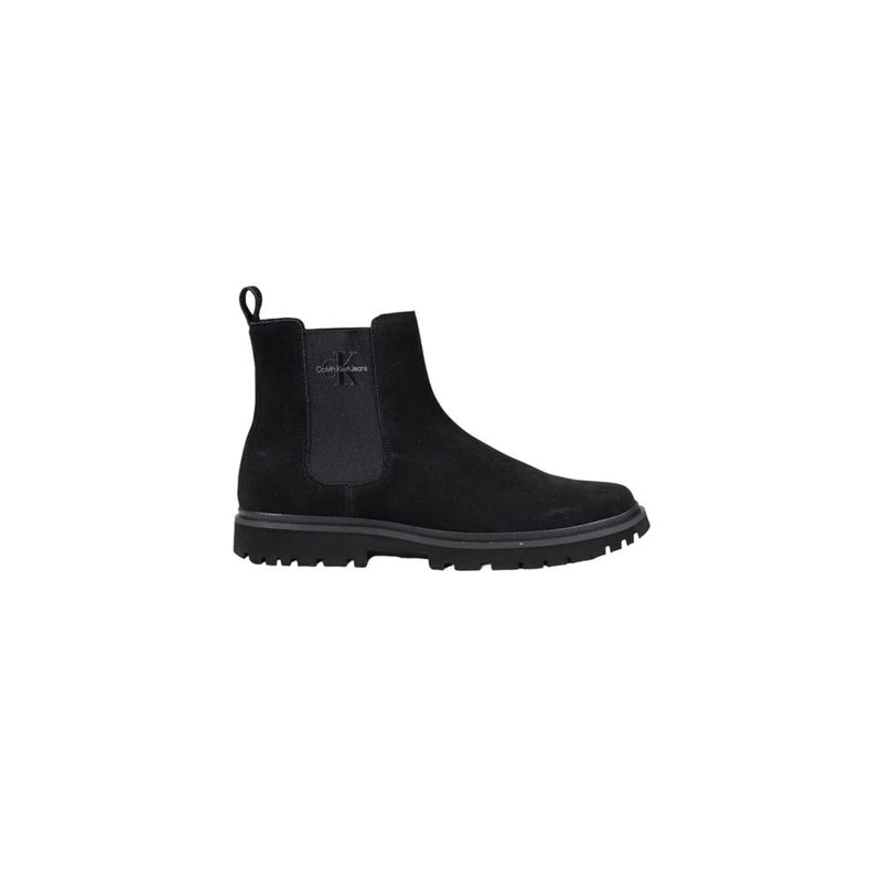 Black Suede Leather Boot Calvin Klein Jeans
