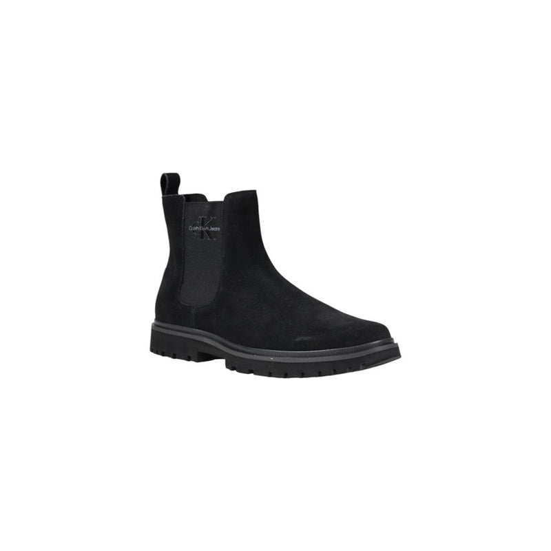 Black Suede Leather Boot Calvin Klein Jeans