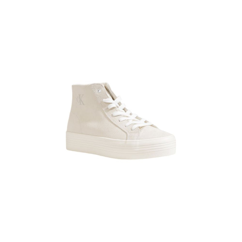 Beige Suede Leather Sneaker Calvin Klein Jeans
