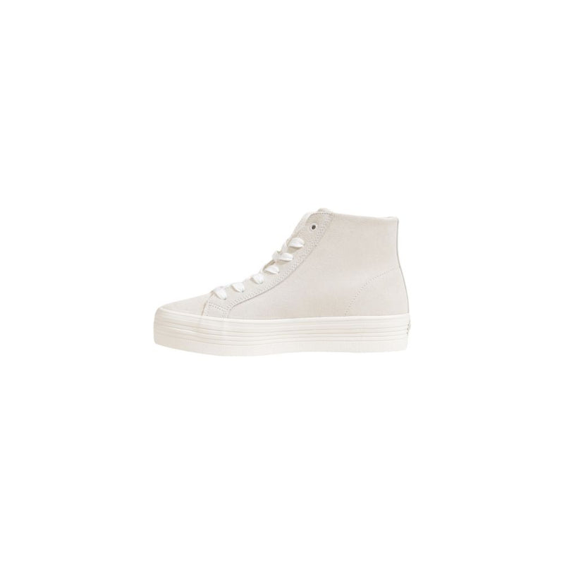 Beige Suede Leather Sneaker Calvin Klein Jeans