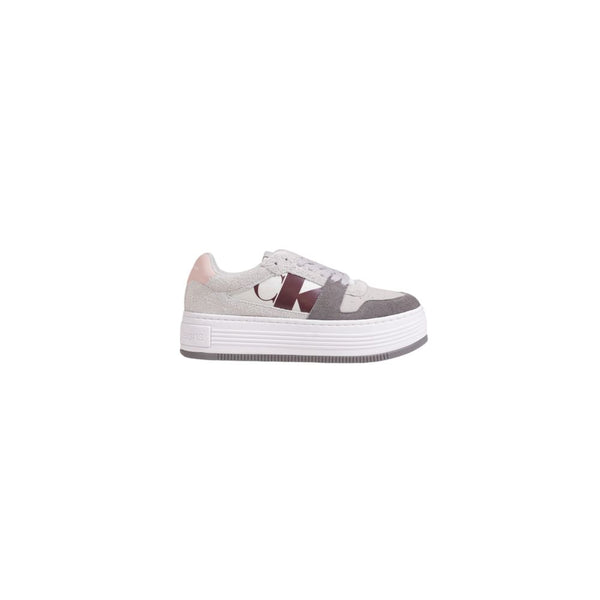Gray Leather Sneaker Calvin Klein