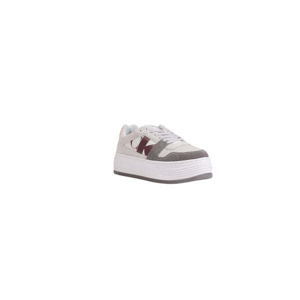 Gray Leather Sneaker Calvin Klein