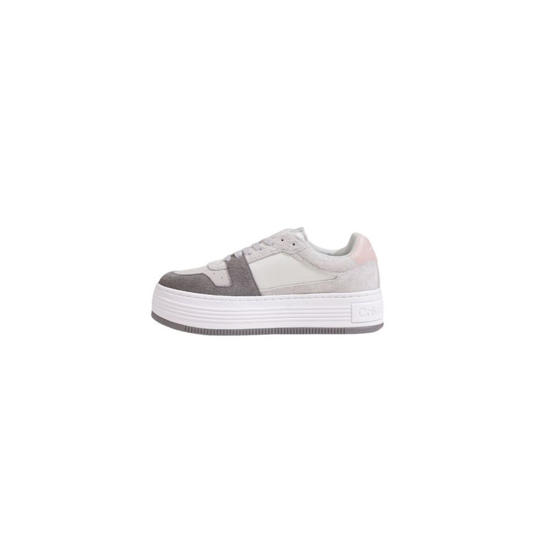Gray Leather Sneaker Calvin Klein