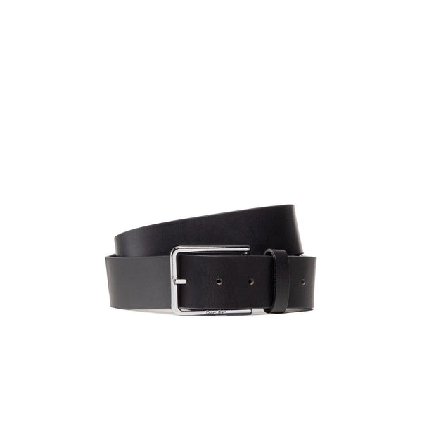 Black Leather Belt Calvin Klein