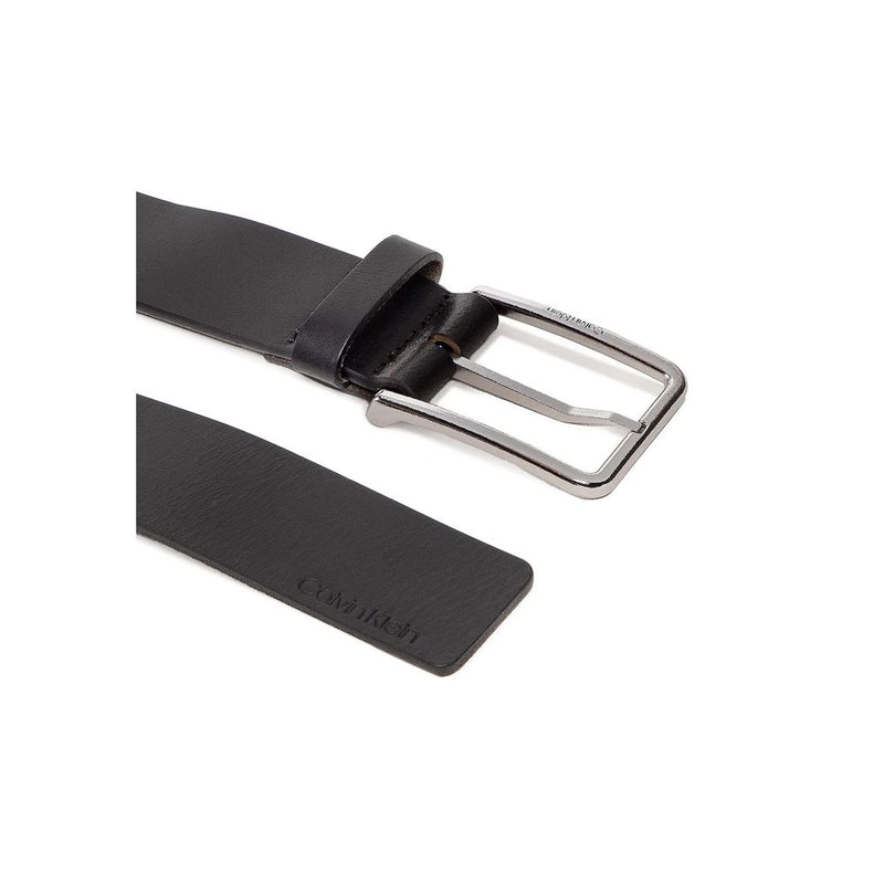 Black Leather Belt Calvin Klein