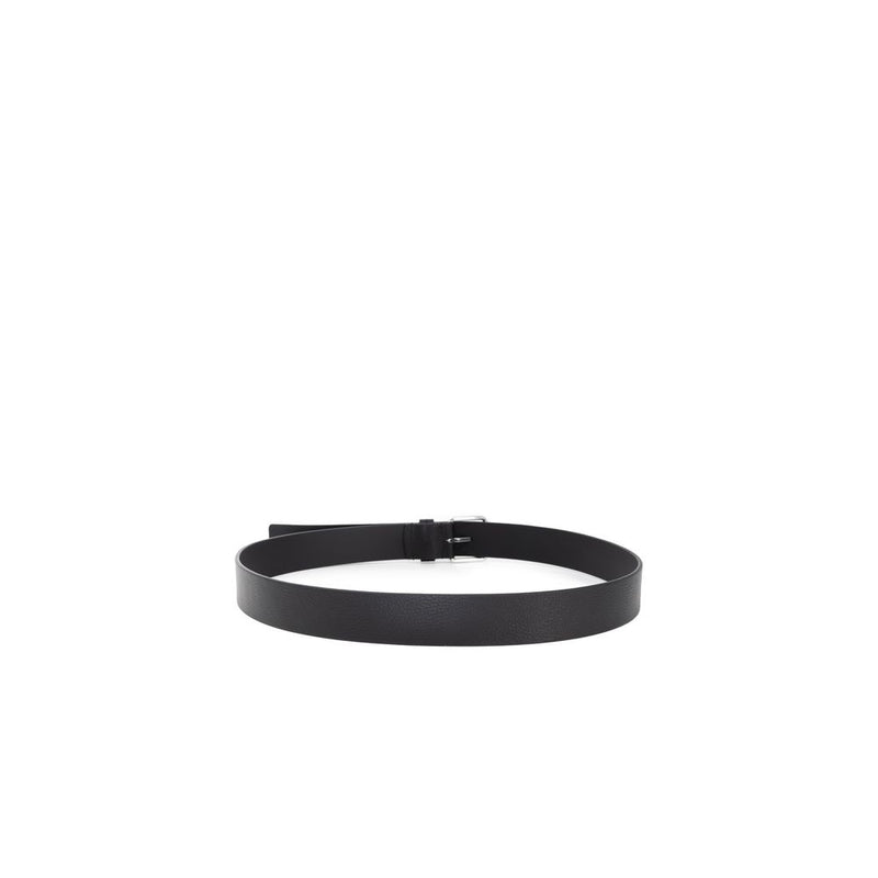 Black Leather Belt Calvin Klein