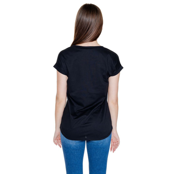 Black Cotton Tops & T-Shirt Vila Clothes