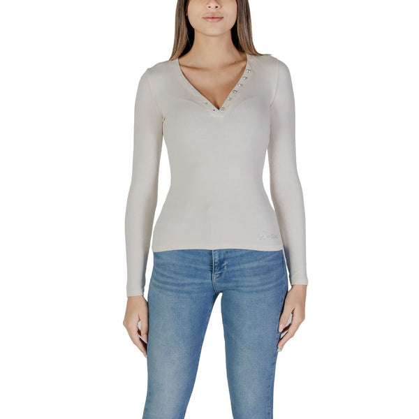 Cream Viscose Tops & T-Shirt Guess