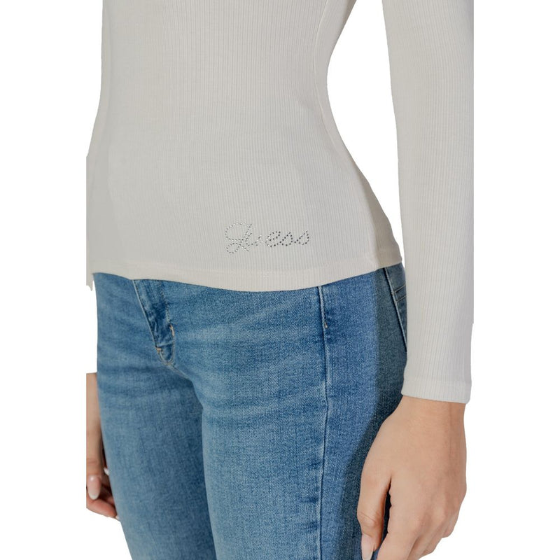 Cream Viscose Tops & T-Shirt Guess