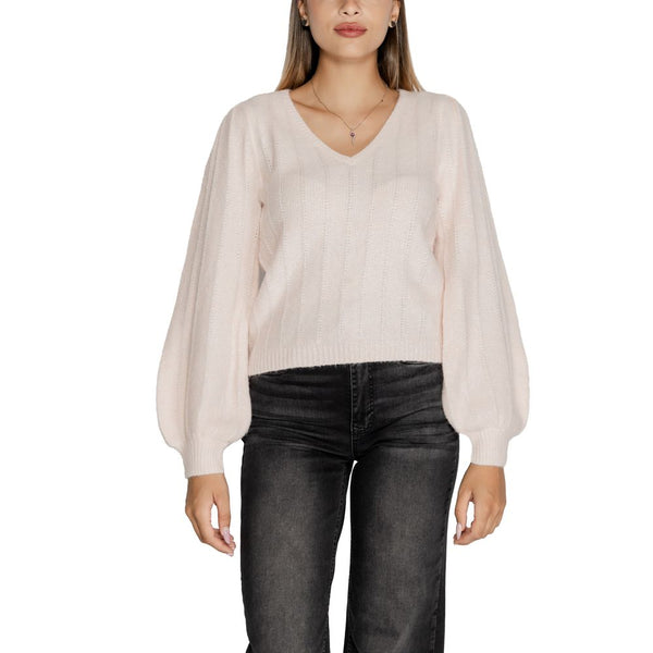 Pink Polyester Sweater Guess